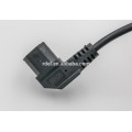 Manufacturer black right angled C13 to C14 extension cords
